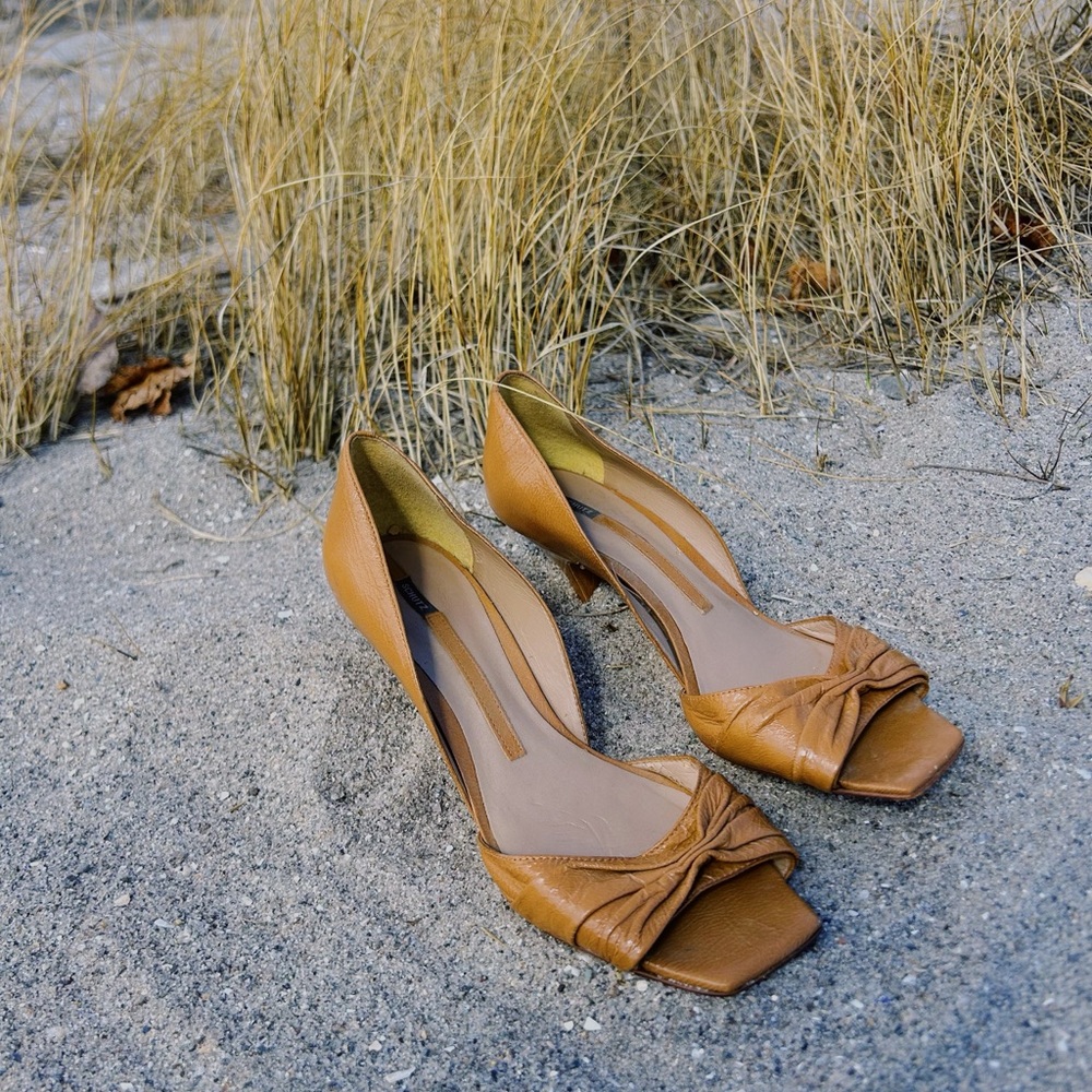 Schutz Leather Kitten Heel